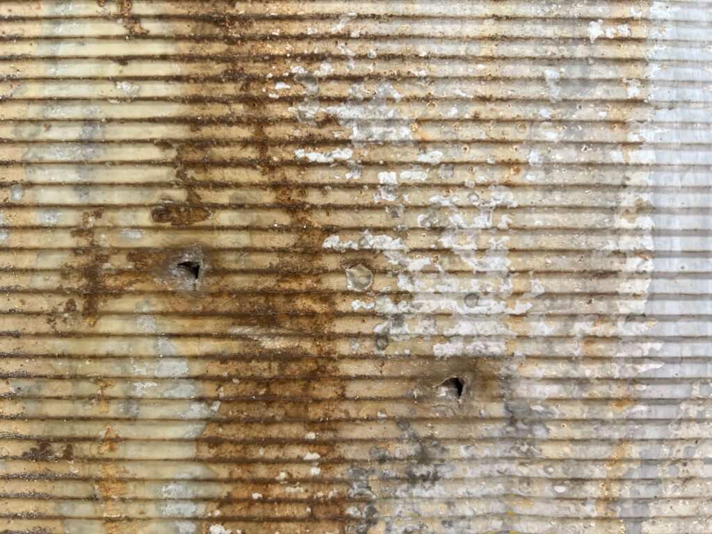 산업현장 노후 보은 함석 외부 마감재