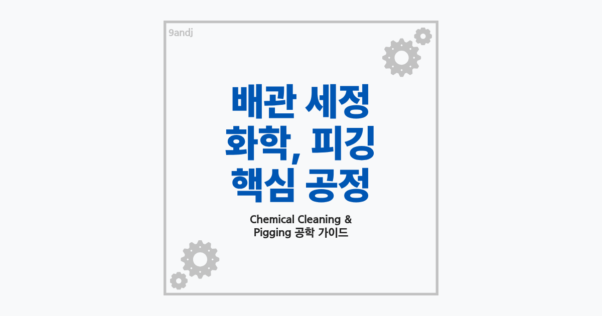 플랜트 배관 세정 기술 중 화학세정과 피깅 공정 비교 안내 썸네일